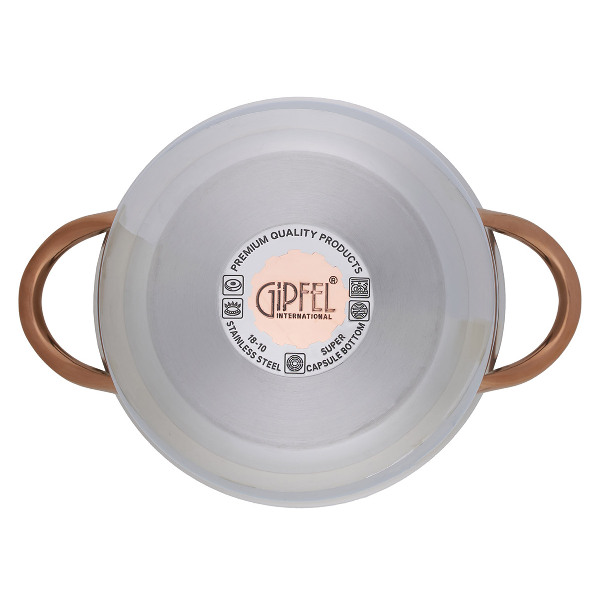 Кастрюля из нержавеющей стали Gipfel Absolute 2753 20 см/4,7 л фото