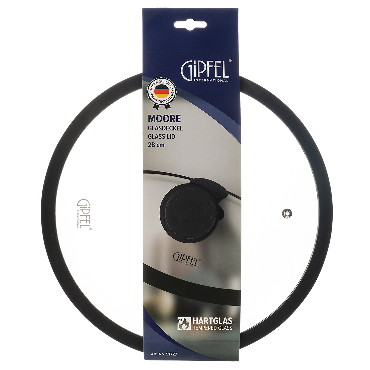 Крышка стеклянная Gipfel Moore 51727 28 см фото