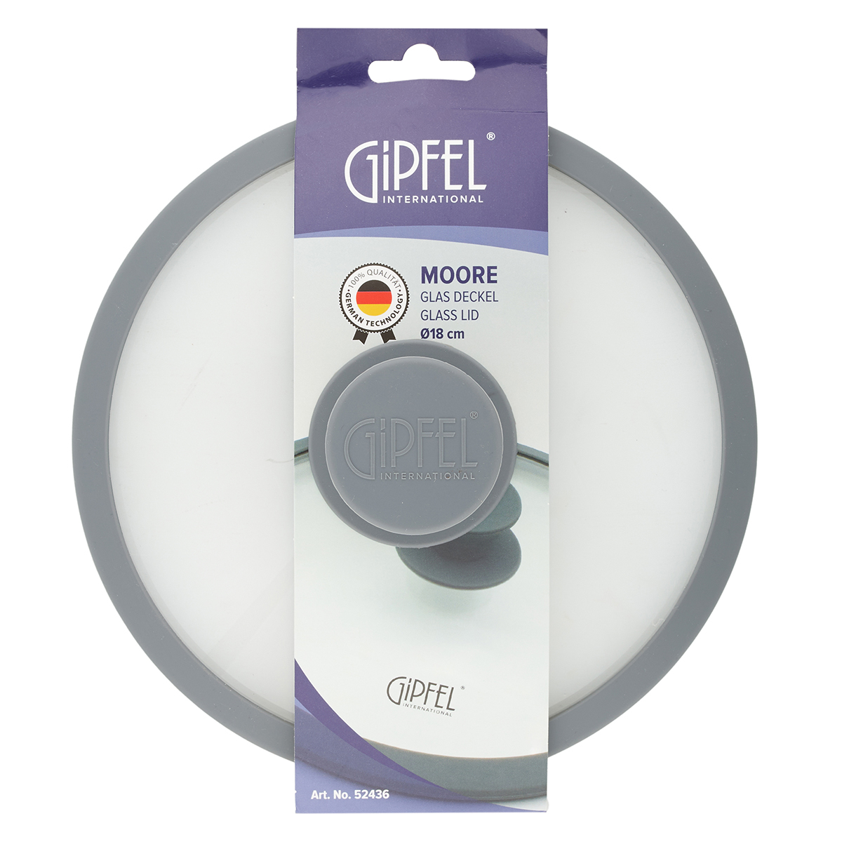 Крышка стеклянная Gipfel Moore 52436 18 см фото