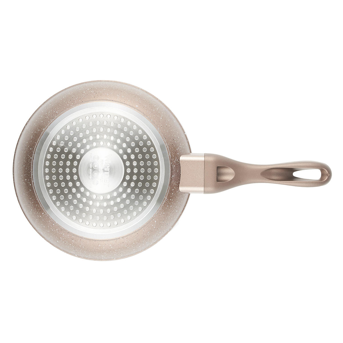 Сковорода FIRENZE 20х4,5см с индукционным дном, с двуслойным мраморным антипригарным покрытием Pfluon Marble. Материал: кованый алюминий. Толщина: 2,5мм от магазина Gipfel 1779 WERNER