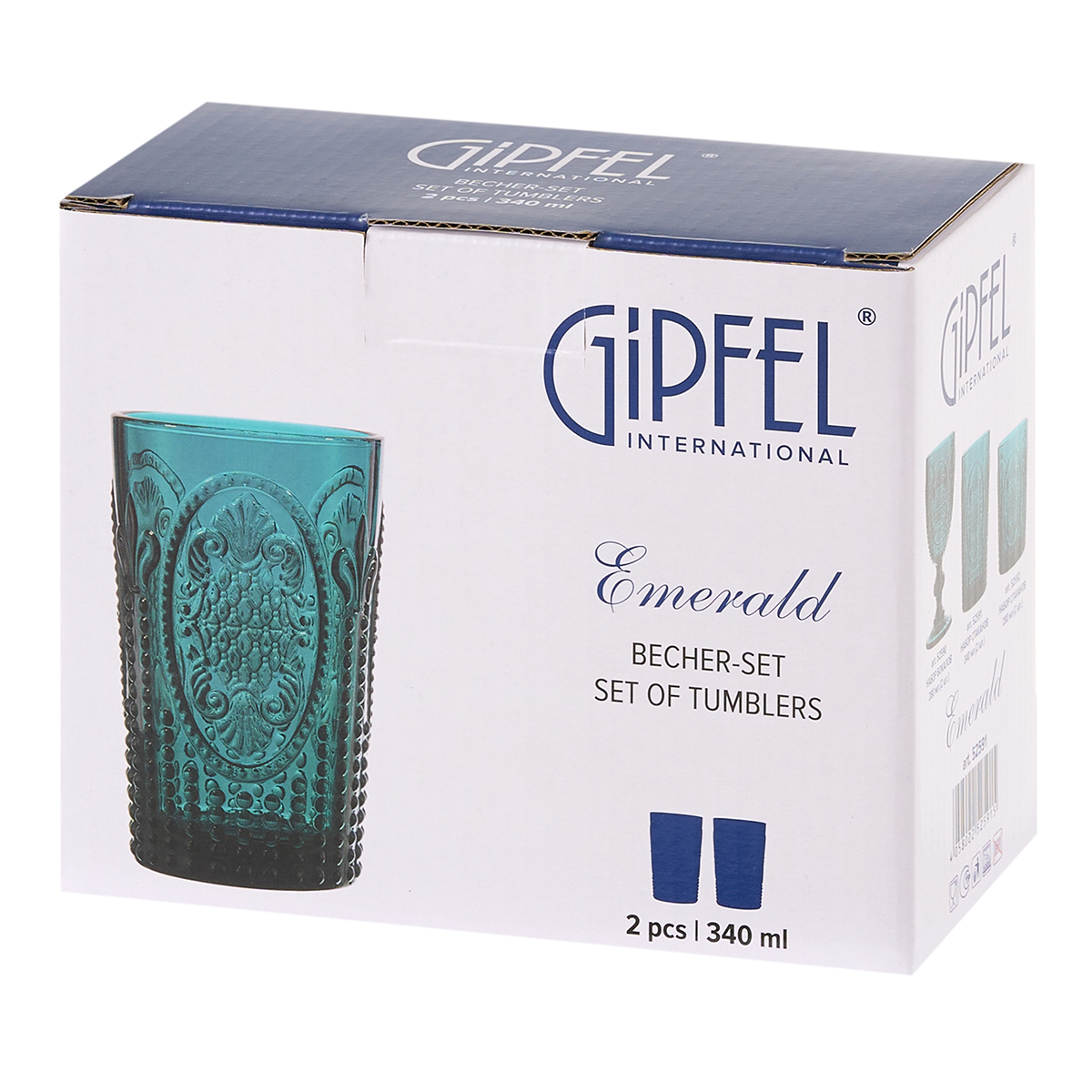Набор стаканов Gipfel Emerald 52591 340 мл 2 предмета фото