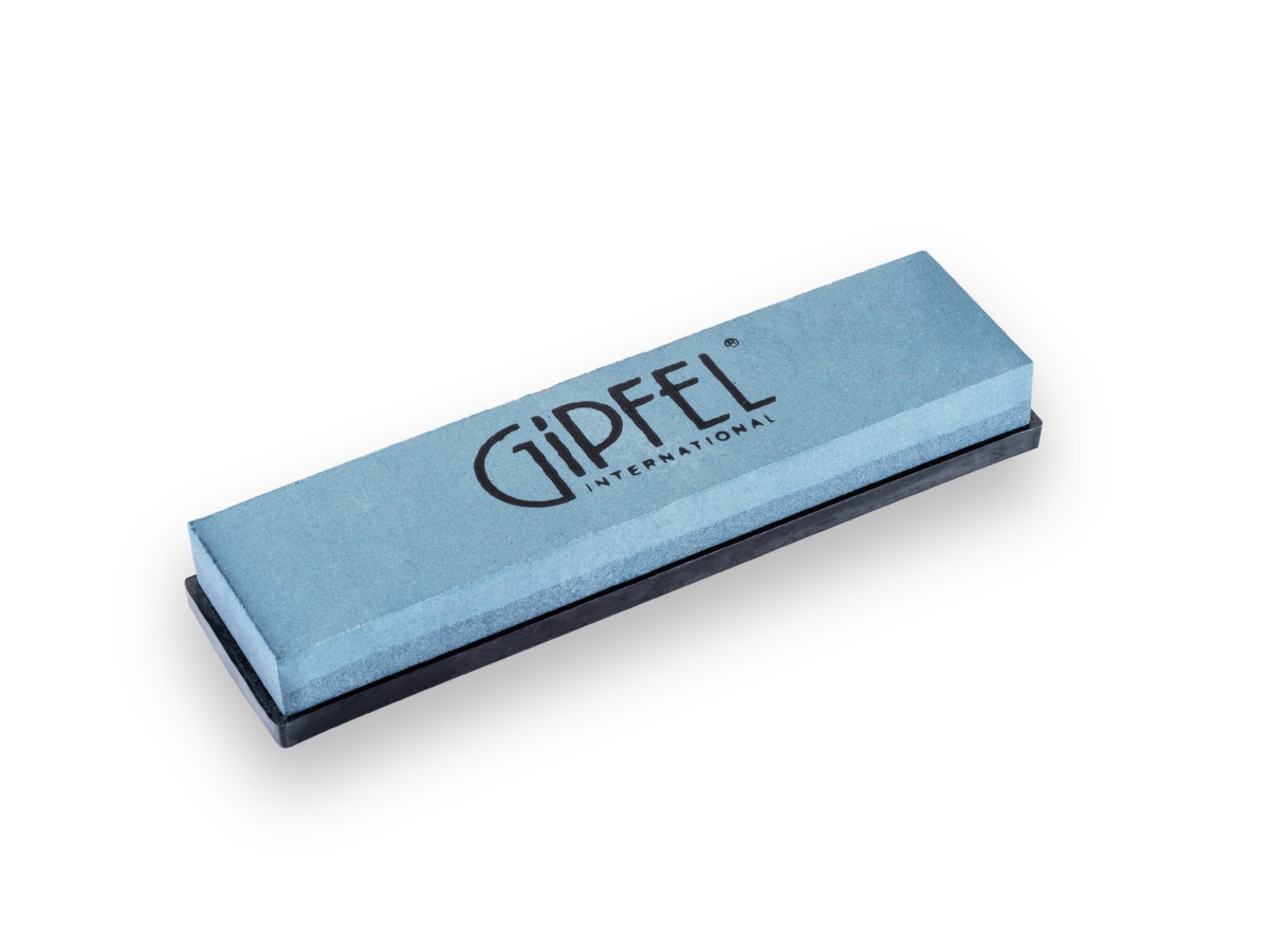 картинка 2915 GIPFEL Точильный камень на резиновом основании, 20х5х2,8. Зернистость 180/320 грит. Материал: оксид алюминия/электрокорунд. от магазина Gipfel
