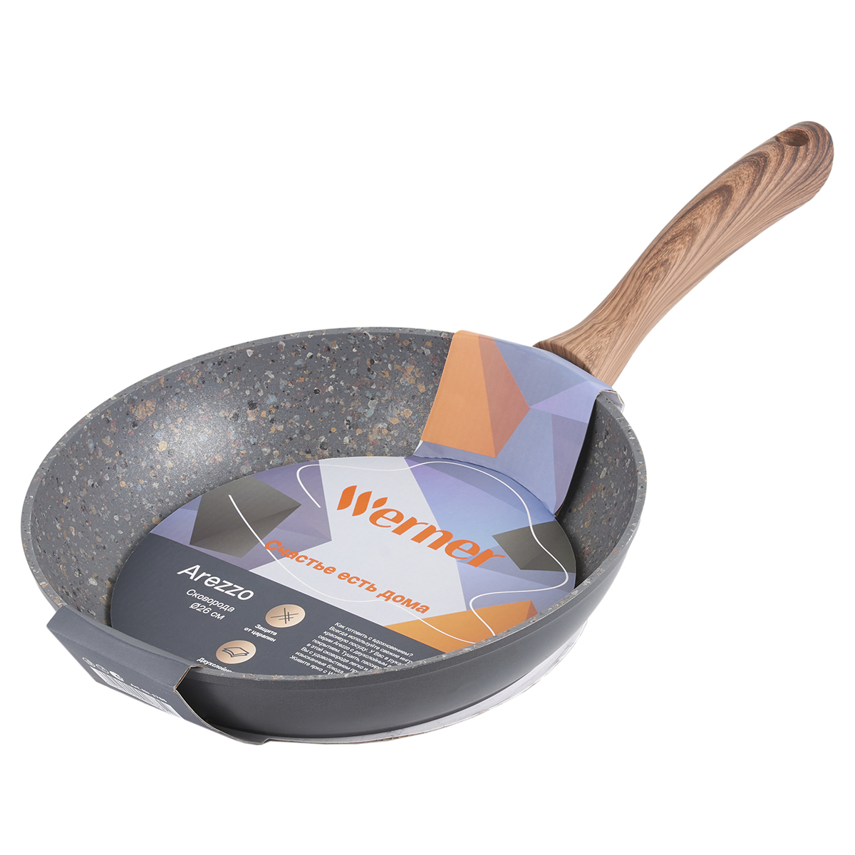 Алюминиевая сковорода Werner Arezzo 1785 26 см фото