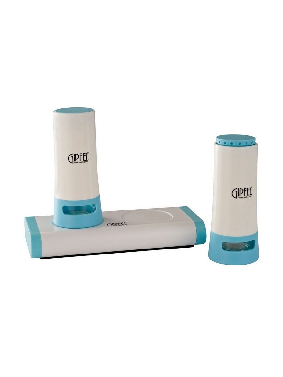 картинка 9028 GIPFEL Набор для приправ 3 пр.MERCURY 14х8х12 см голубой Материал: ABS, Plastic от магазина Gipfel