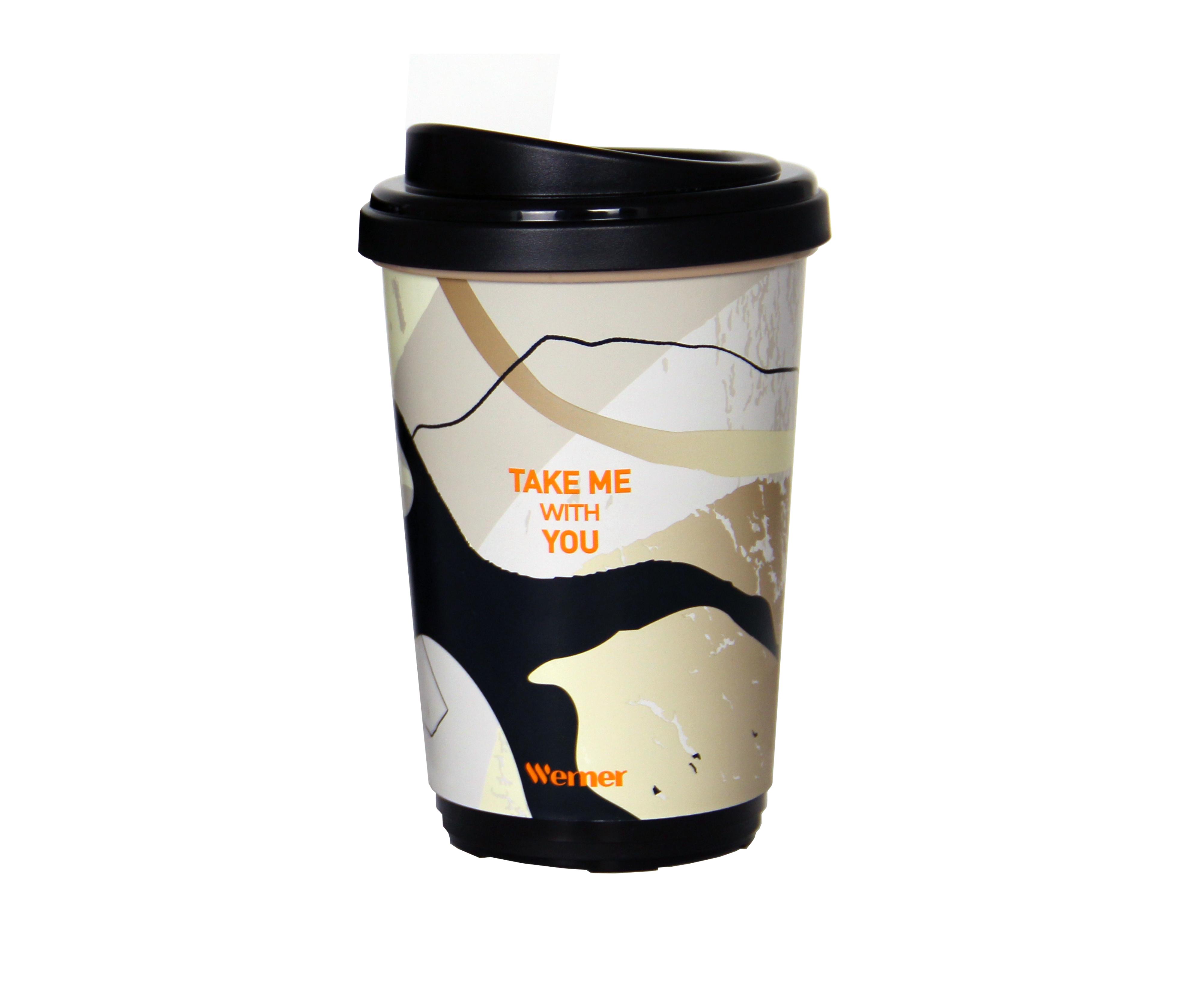 Термостакан с двойными стенками и крышкой Werner 51484 400 мл фото