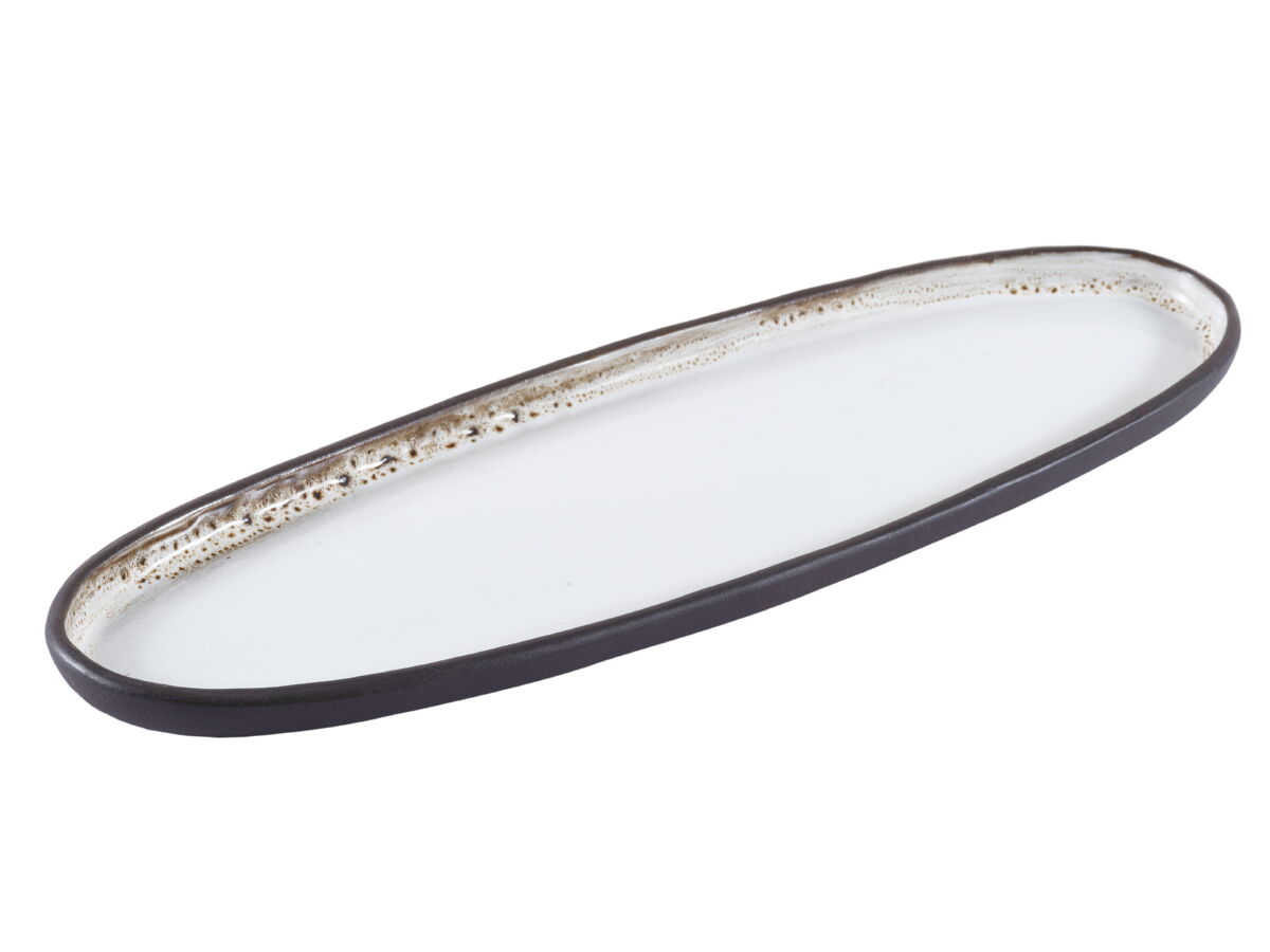 Тарелка овальная узкая Gipfel Meringue 009000017 35Х11 см фото