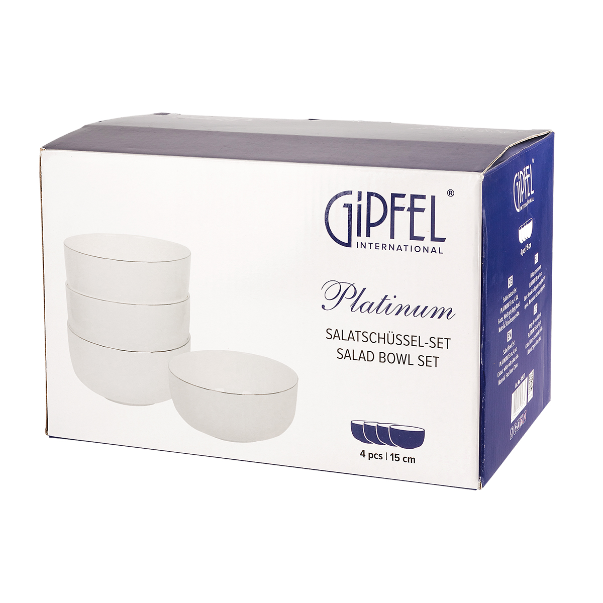 Набор салатников Gipfel Platinum 51537 4 предмета фото