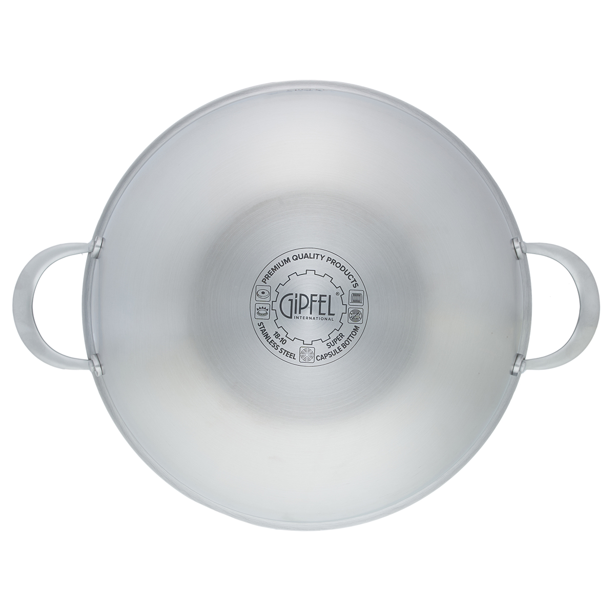 Вок из нержавеющей стали Gipfel Fusion 52189 30 см/5 л фото