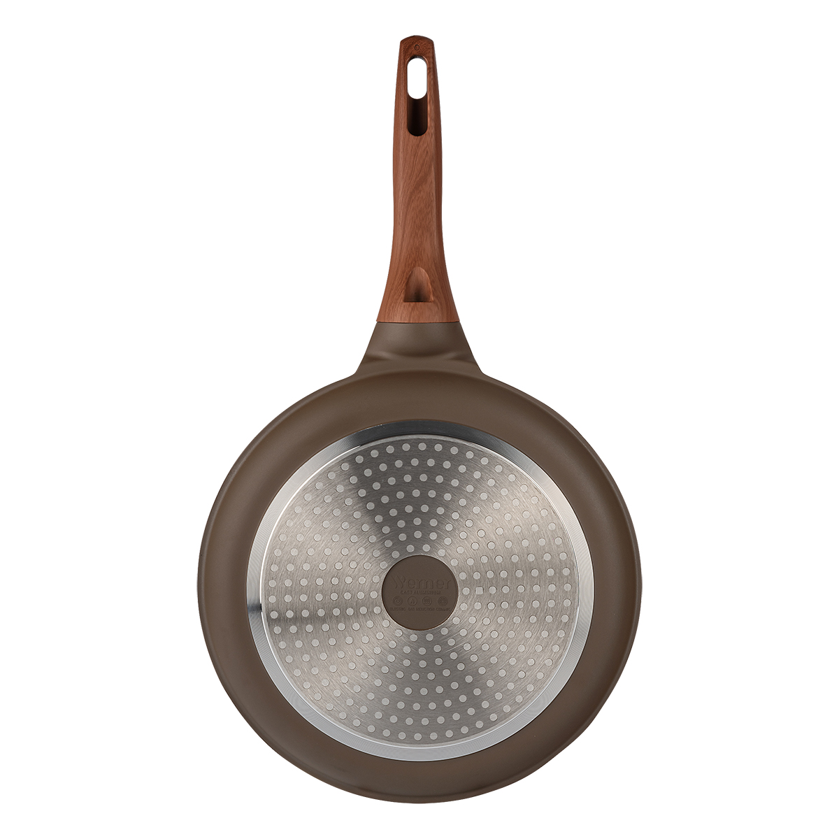 Сковорода TESSANO 24х1,8см с индукционным дном, с двуслойным антипригарным покрытием, с бакелитовой ручкой с покрытием Soft Touch. Материал: пресованный алюминий. Толщина: 2,5мм от магазина Gipfel 2348 WERNER