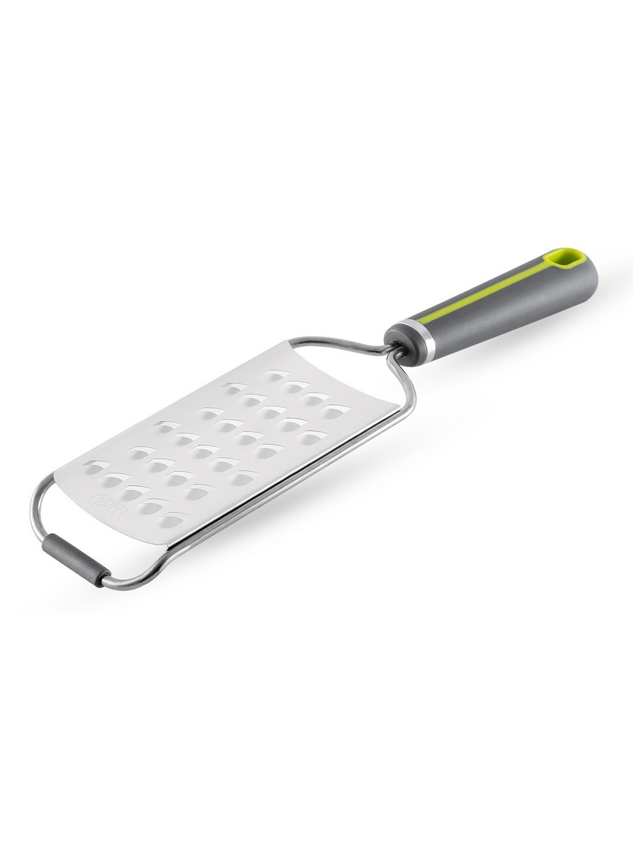 Терка ADONIS для крупной стружки, с рукояткой ""Soft-touch"". Материал: нерж. сталь 301, пластик, термопластичная резина. Толщина: 0,25мм от магазина Gipfel 6388