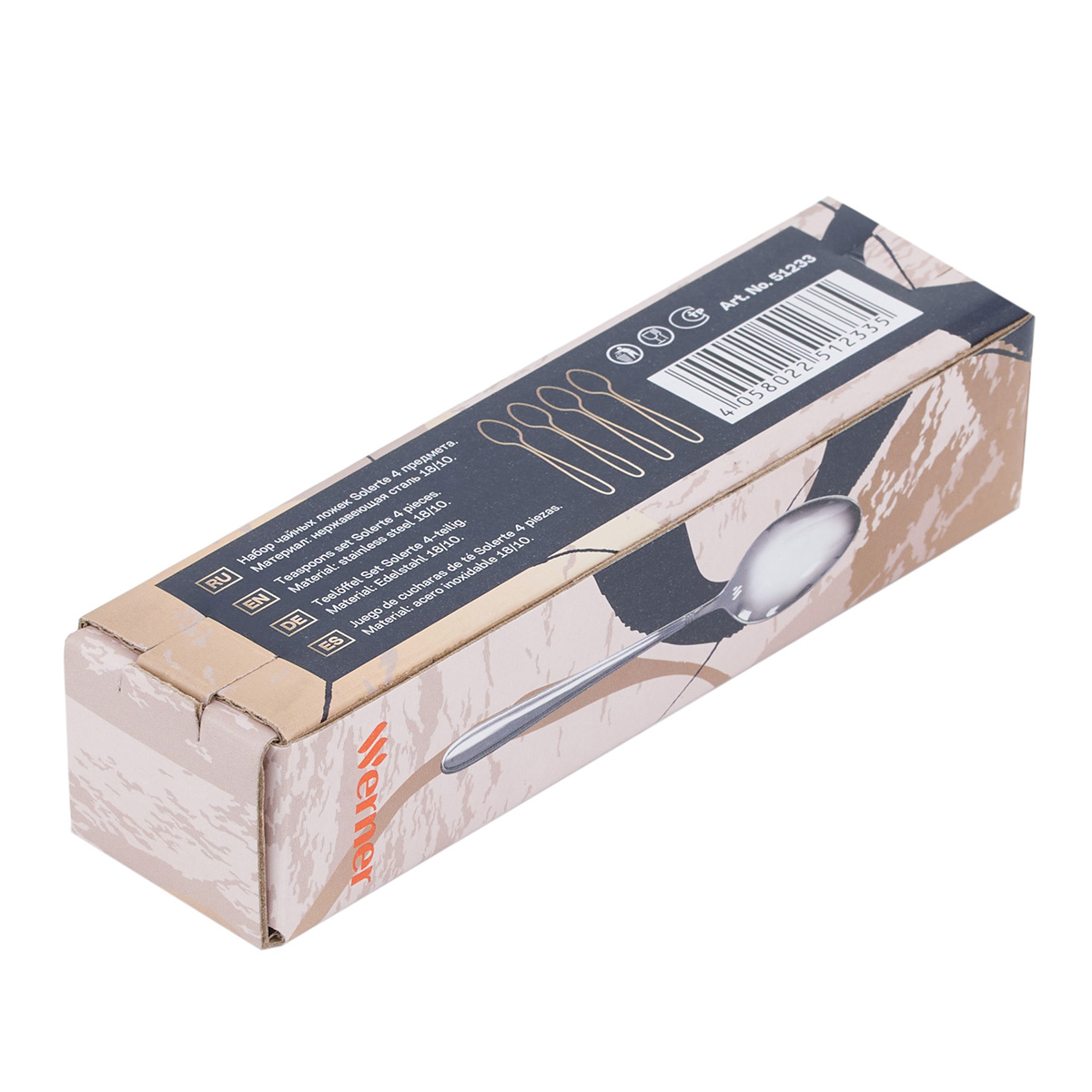 Набор чайных ложек Werner Solerte 51233 4 предмета фото