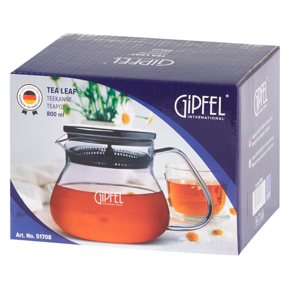 Чайник заварочный Gipfel Tea Leaf 51708 800 мл фото