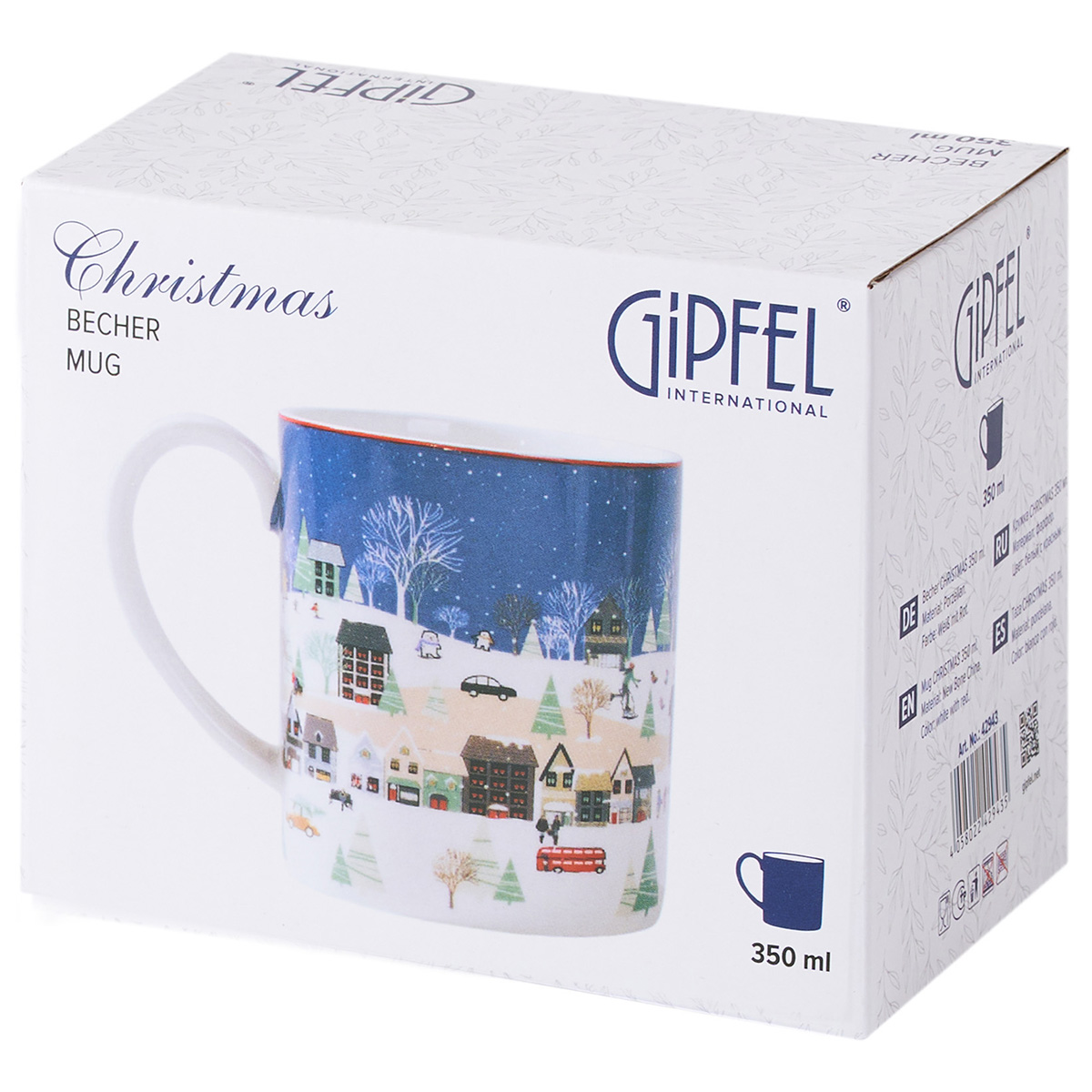 Кружка Gipfel Christmas 42943 350 мл фото