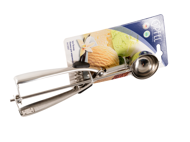 картинка 6067 GIPFEL Совок для мороженного. Материал: нержавеющая сталь 430. Размер: 21х6х2,8 см от магазина Gipfel