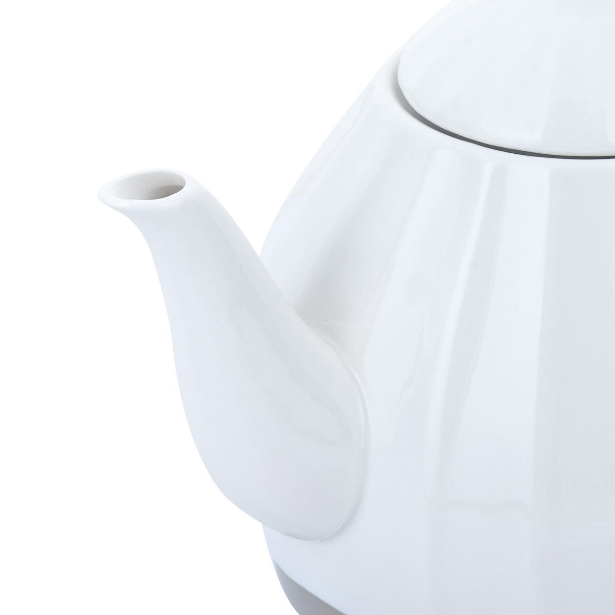 картинка 1171 GIPFEL Чайник электрический ENRICA 1,2л. Материал: керамика, пластик. Цвет: белый от магазина Gipfel