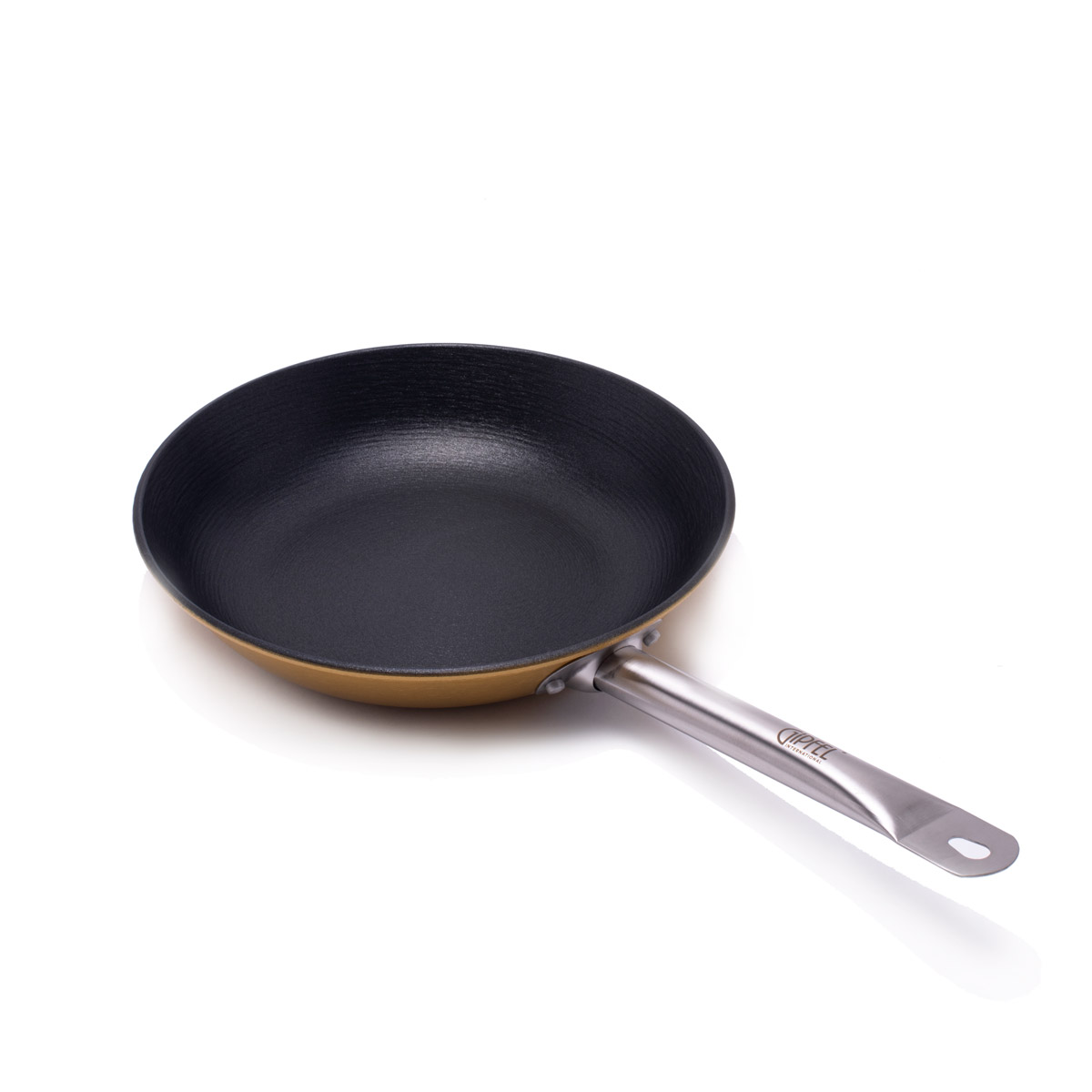 картинка 2144 GIPFEL Сковорода SELECT ORANGE 28х5,5см Материал: чугун, внутреннее 2-х слойное антипригарное покрытие Ilag, снаружи: высокотемпературное покрытие, цвет желтый, ручка: нержавеющая сталь SS 201 от магазина Gipfel