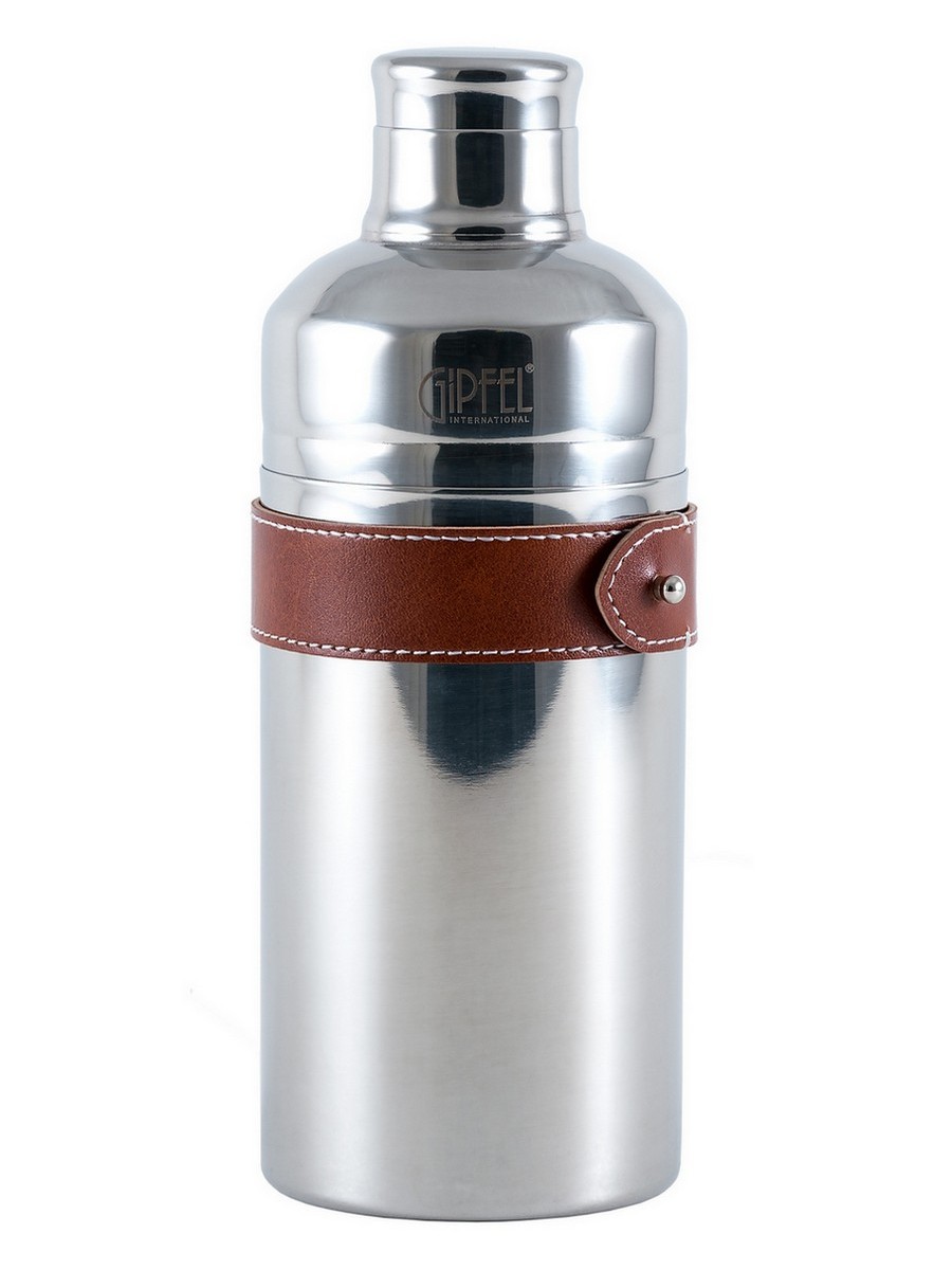 картинка 2125 GIPFEL Шейкер коктейльный 500 мл, 19,5х7,5см. Материал: нерж сталь 304, искуственная кожа. от магазина Gipfel