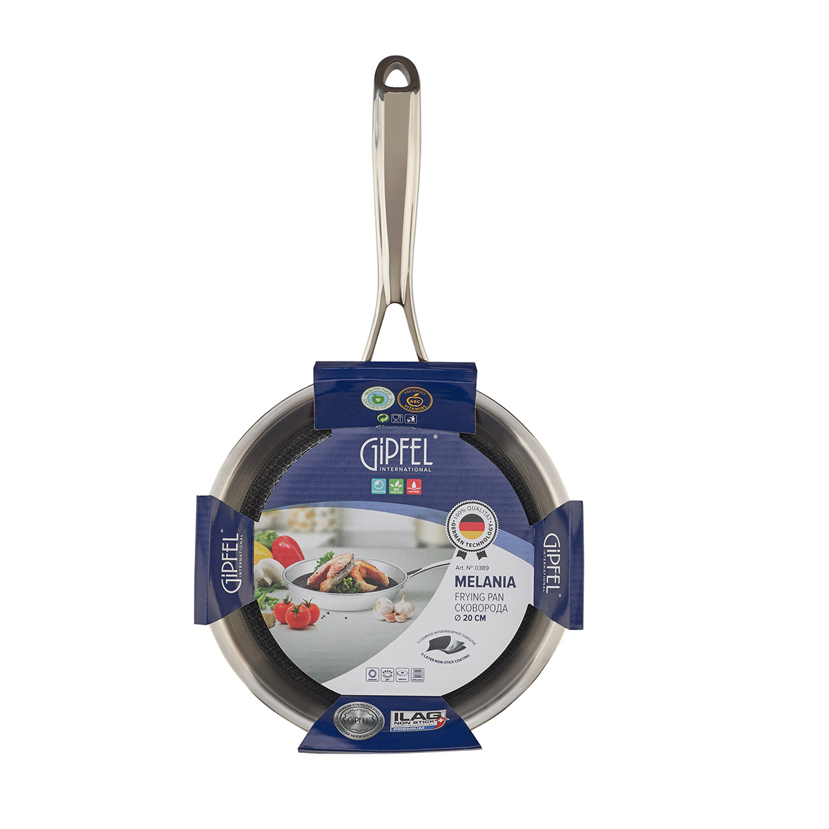 Сковорода из нержавеющей стали Gipfel Melania 0389 20 см фото
