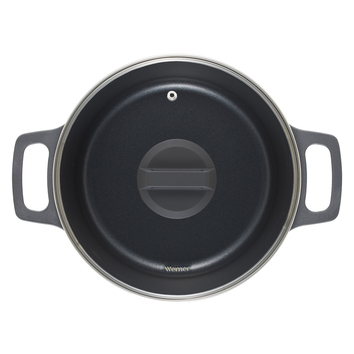 Алюминиевая кастрюля Werner Nero 52087 24 см/4,3 л фото