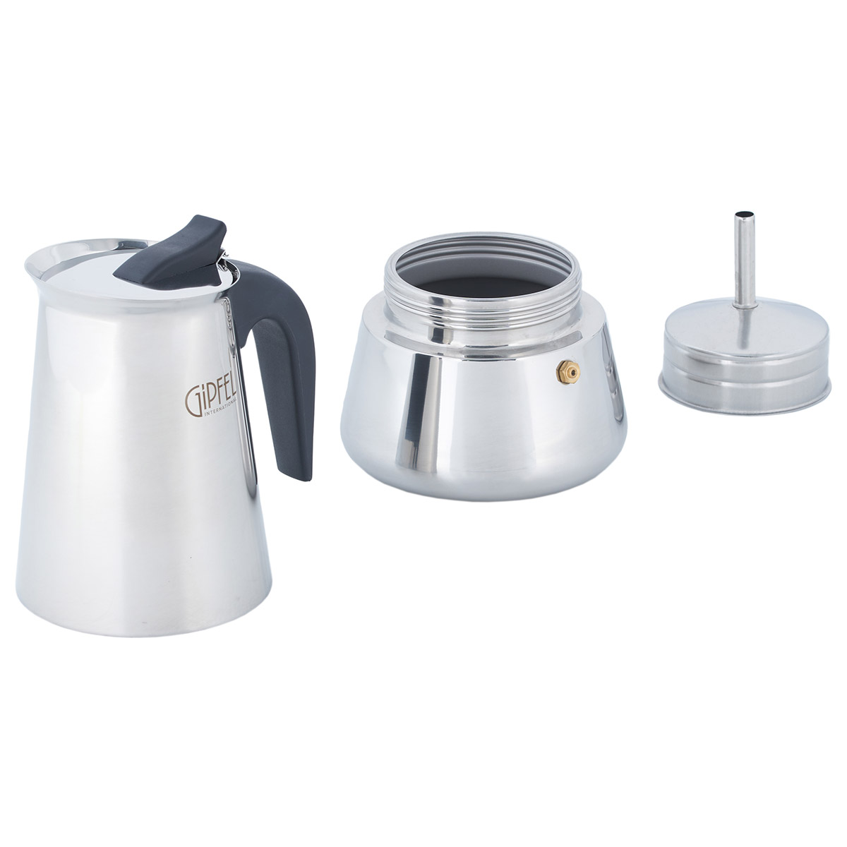 картинка 5327 GIPFEL Гейзерная кофеварка IRIS 14,8х21,5см/450мл на 9 чашек от магазина Gipfel