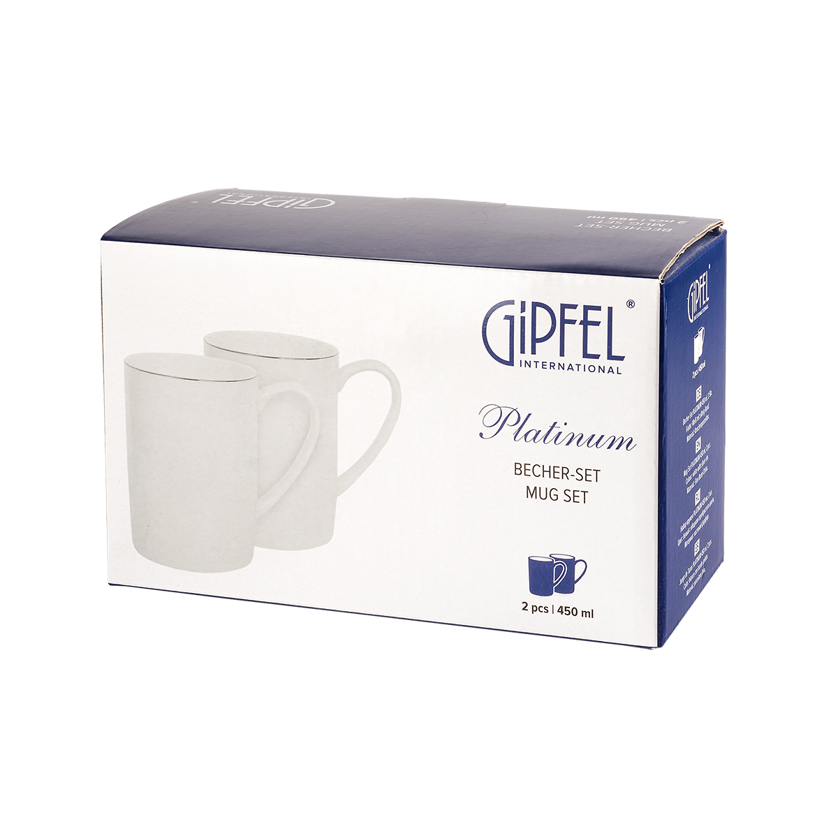 Набор кружек Gipfel Platinum 51538 450 мл 2 предмета фото