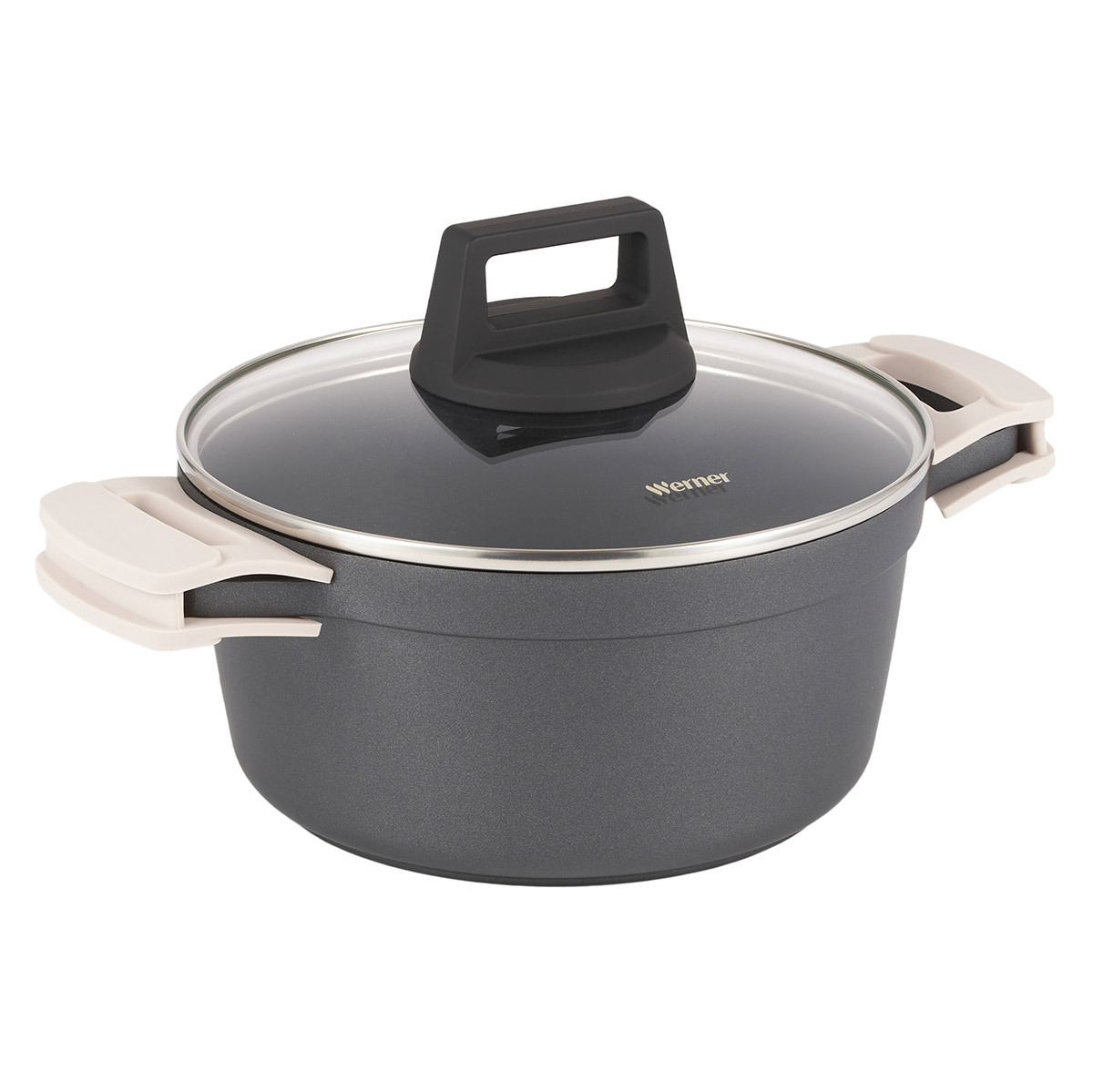 Алюминиевая кастрюля Werner Nero 52086 20 см/2,5 л фото