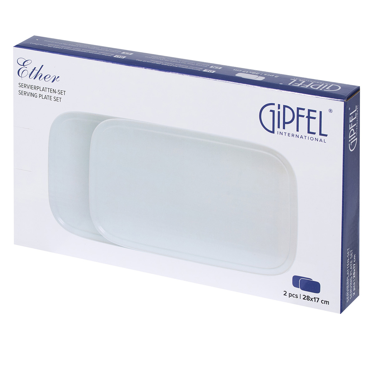 Набор тарелок сервировочных Gipfel Ether 52218 28х17 см фото
