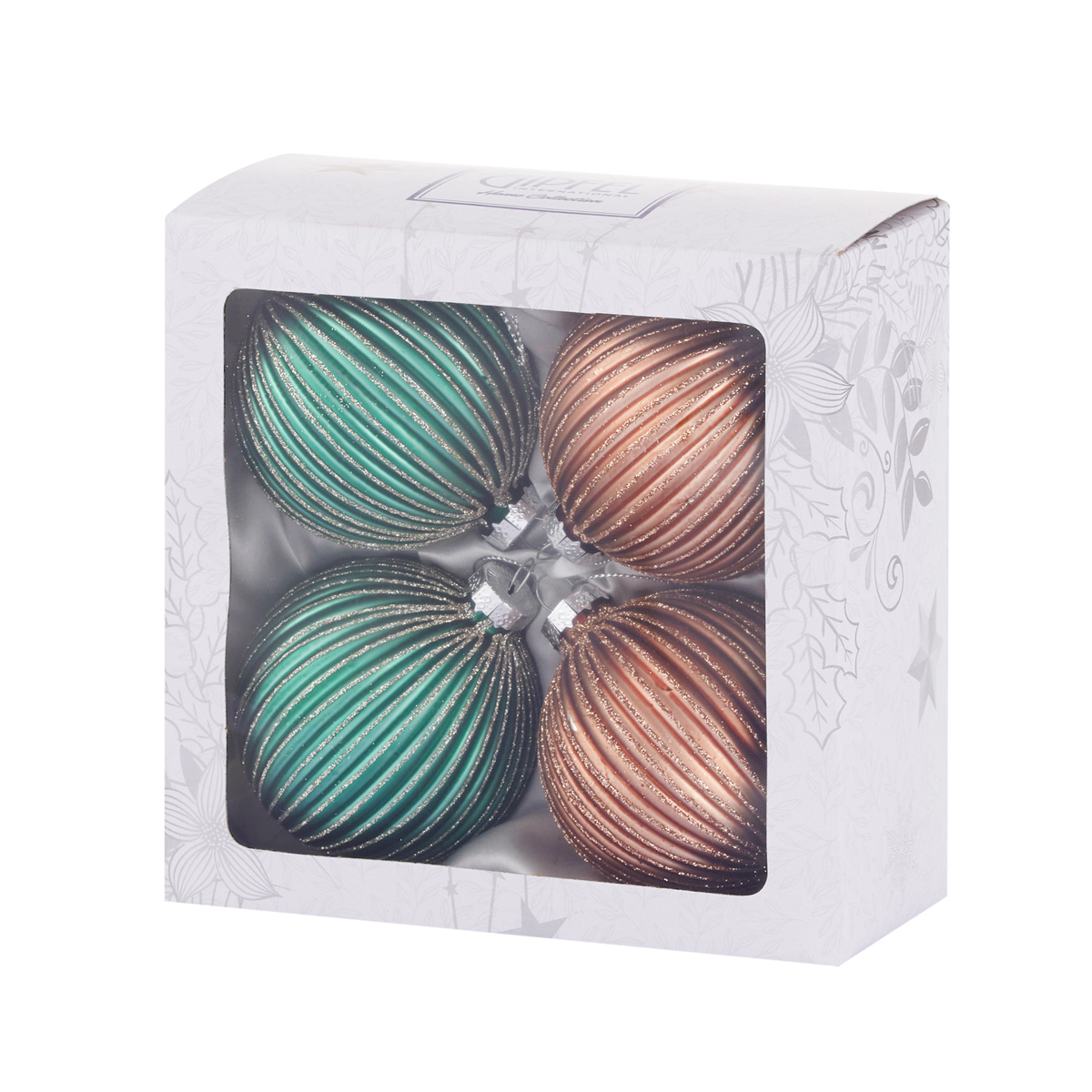 Набор новогодних шаров Gipfel Christmas Toys 41422 4 предмета фото