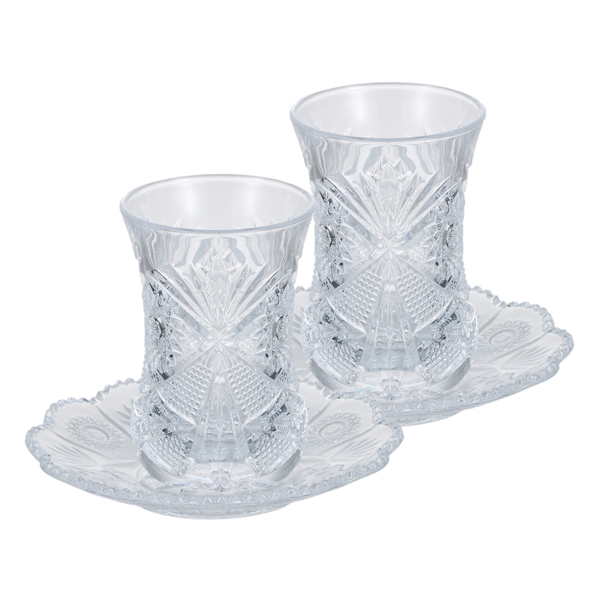 Набор чайный Gipfel Bosfor 52759 2 армуда 90 мл, 2 блюдца 12 см фото