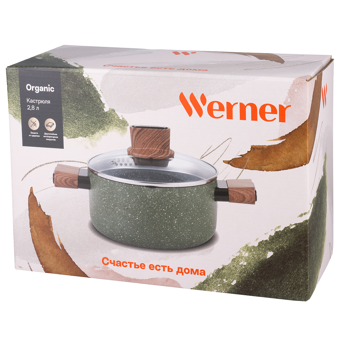 Кастрюля Werner Organic Forest style 51457 2,8 л/20 см фото