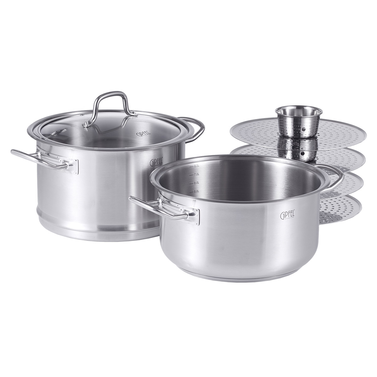 картинка 1321 Пароварка для приготовления мантов 9.2 л от магазина Gipfel