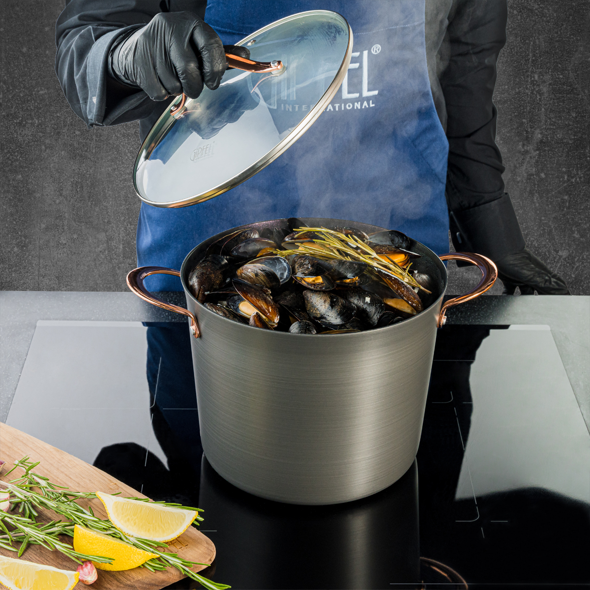 Алюминиевая кастрюля Gipfel Novo Lux 2600 24 см/6,5 л фото