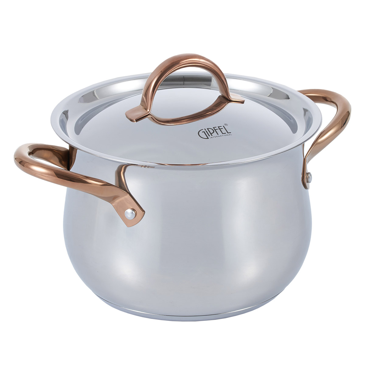 Кастрюля из нержавеющей стали Gipfel Absolute 2753 20 см/4,7 л фото