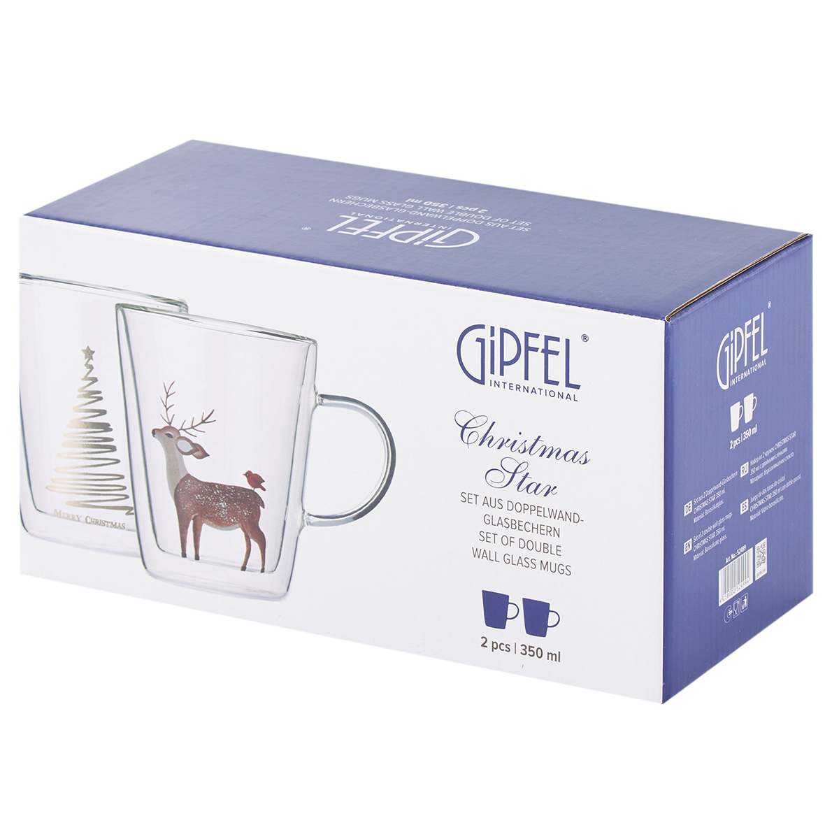 Набор кружек Gipfel Christmas Star 52499 350 мл 2 предмета фото