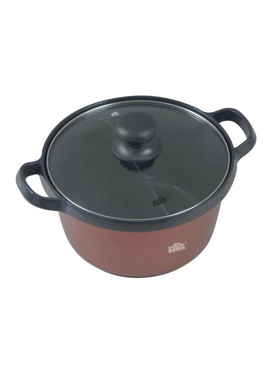 картинка 2344-S STAHLBERG Кастрюля с перегородкой для фондю от магазина Gipfel