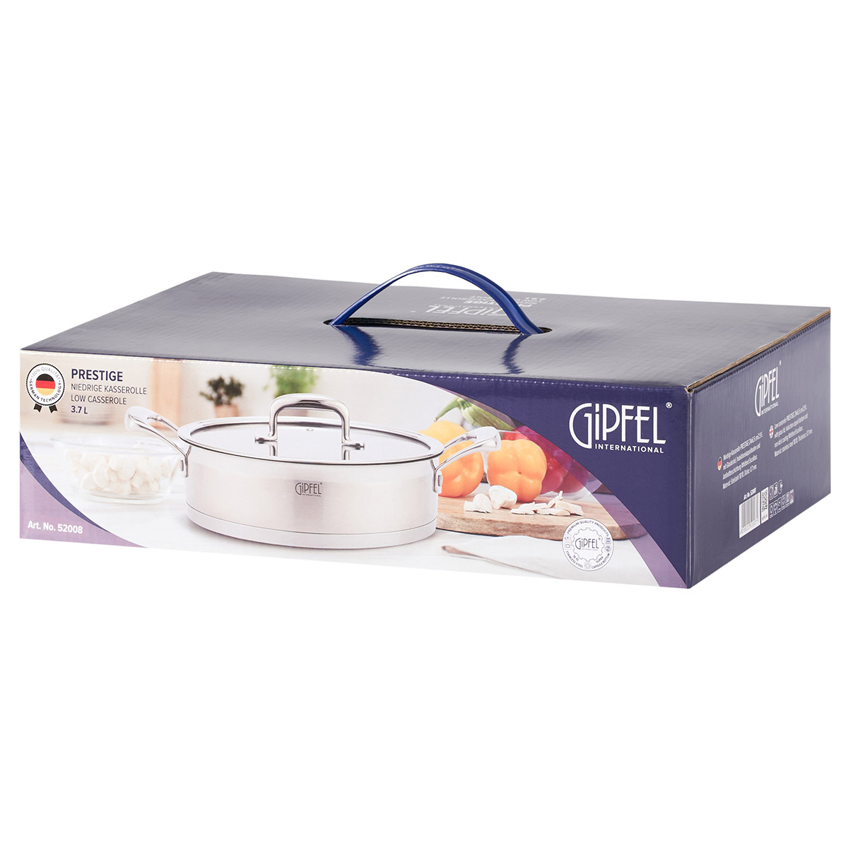 Сотейник из нержавеющей стали Gipfel Prestige 52008 26 см/3,7 л фото