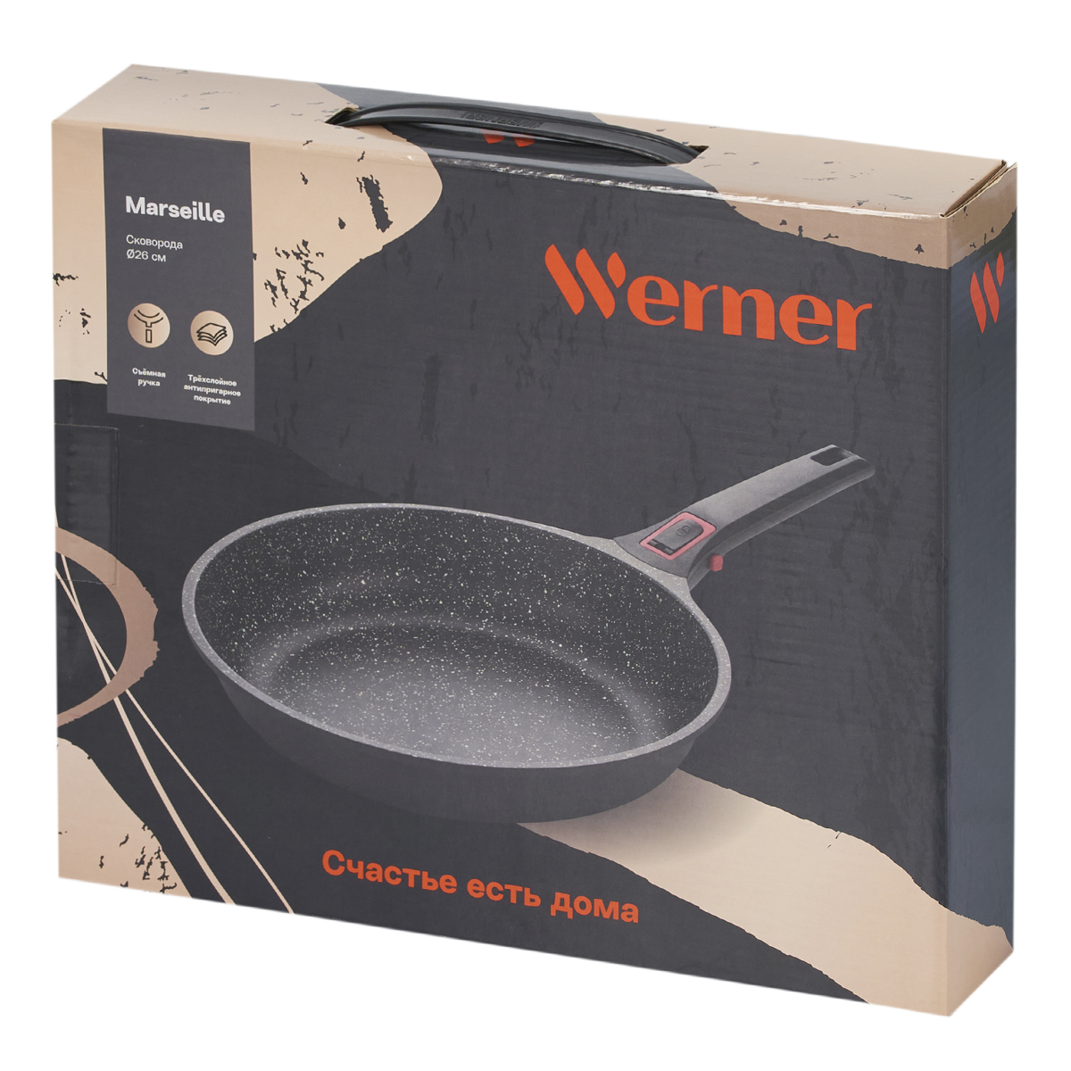 Алюминиевая сковорода Werner Marseille 51121 26 см фото