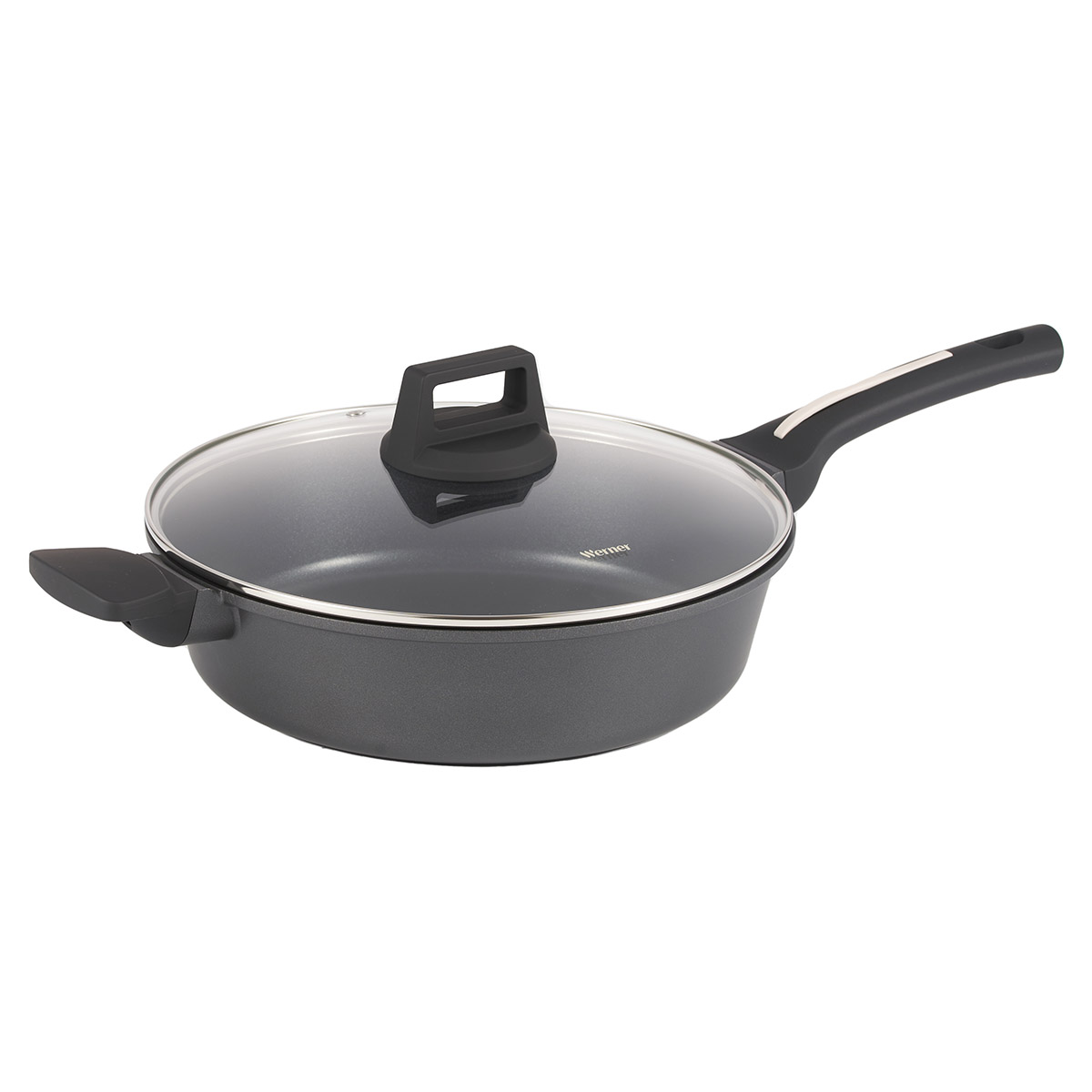 Алюминиевая сковорода Werner Nero 52088 28 см фото
