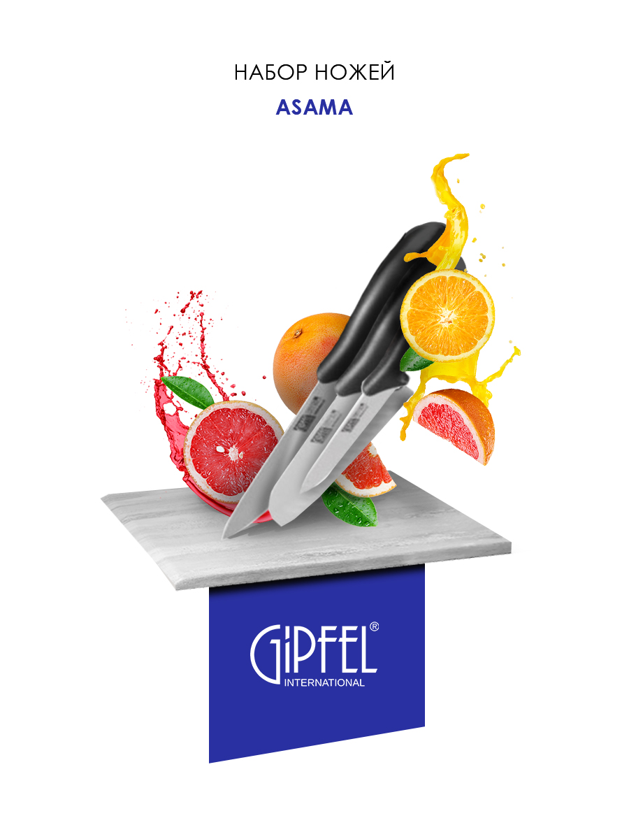 Набор кухонных ножей Gipfel Asama 6650 фото