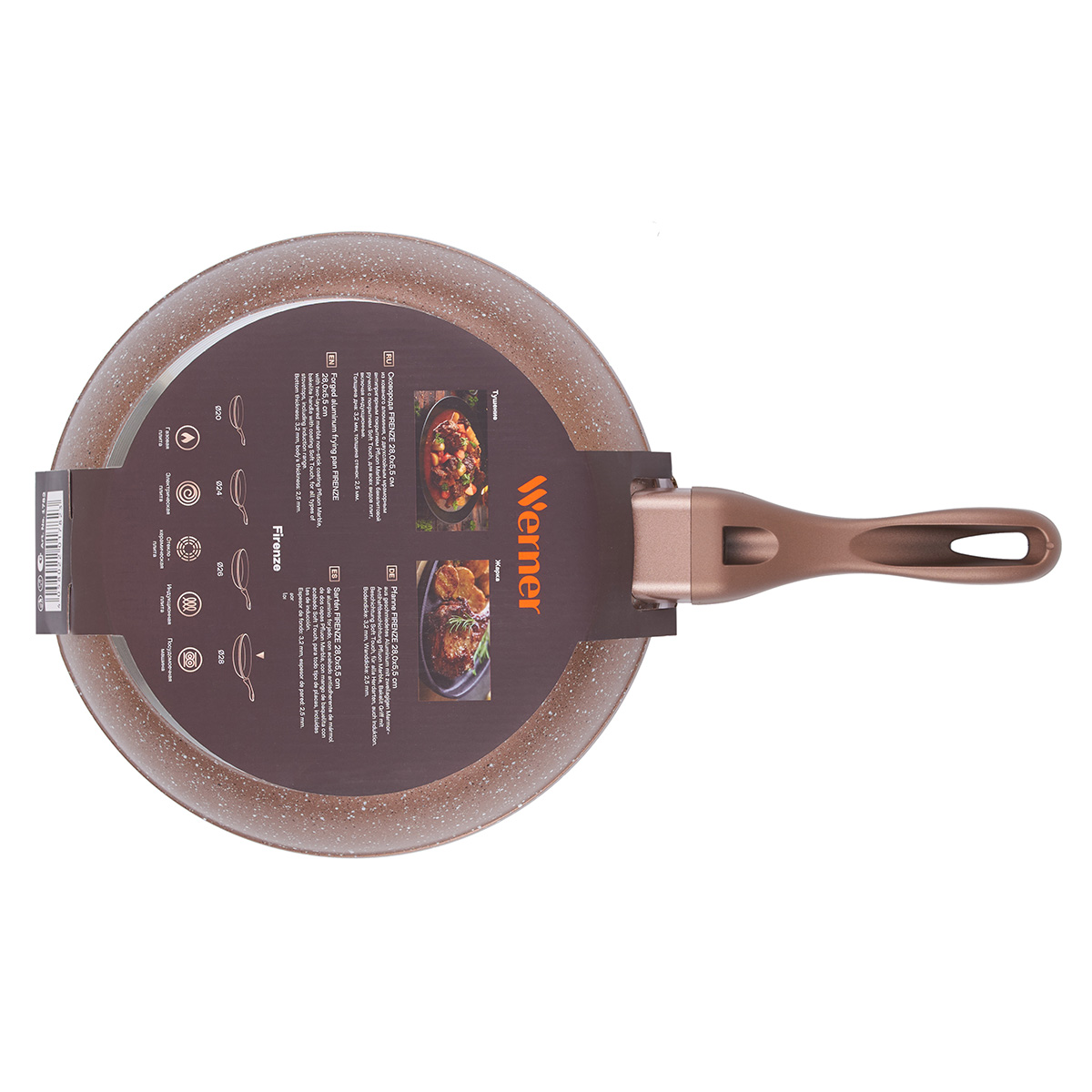 Алюминиевая сковорода Werner Firenze 1782 28 см фото