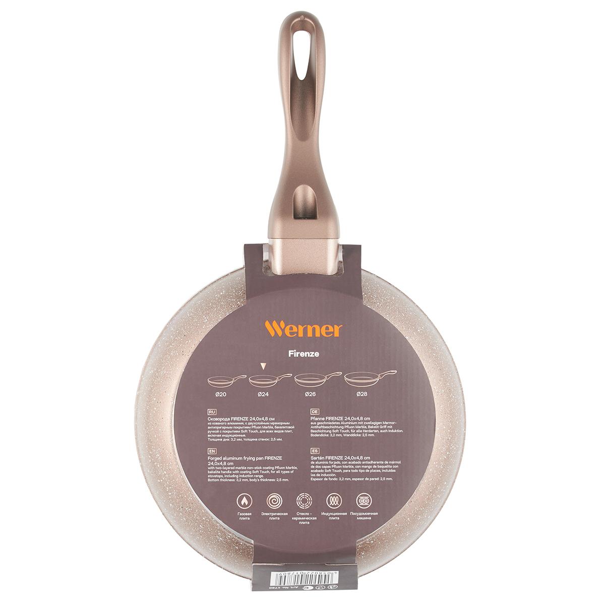 Алюминиевая сковорода Werner Firenze 1780 24 см фото