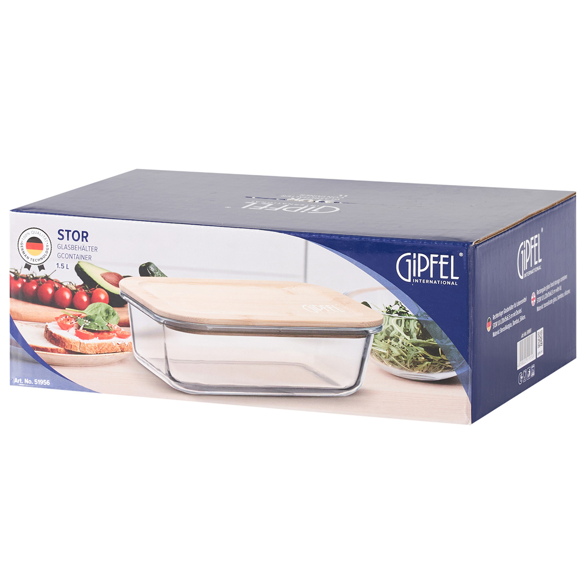 Контейнер стеклянный Gipfel Stor 51956 1500 мл фото