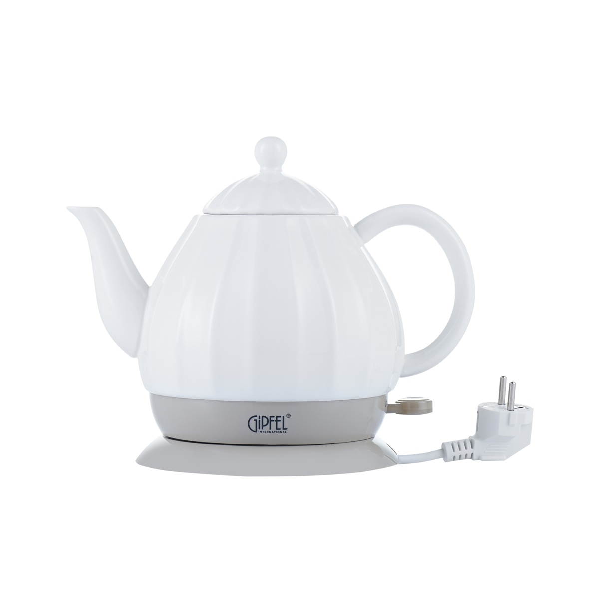 картинка 1171 GIPFEL Чайник электрический ENRICA 1,2л. Материал: керамика, пластик. Цвет: белый от магазина Gipfel