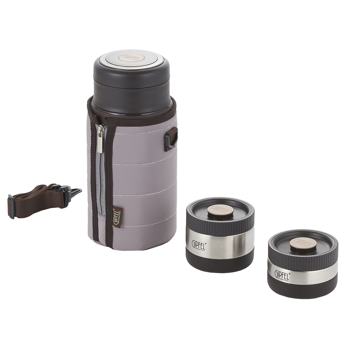 Набор контейнеров с вакуумным термосом Gipfel Kloss 8212 1 л фото