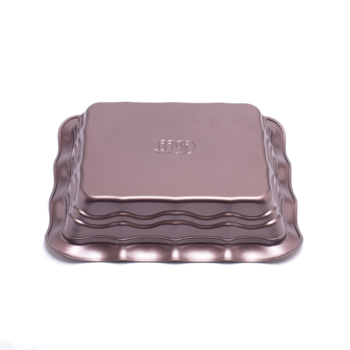 картинка 1896 GIPFEL Форма для выпечки OVEN 29,5x25,5x6,6см прямоугольная с антипригарным покрытием Whitford. Цвет: внутри кремовый, снаружи коричневый. Материал: Углеродистая сталь от магазина Gipfel