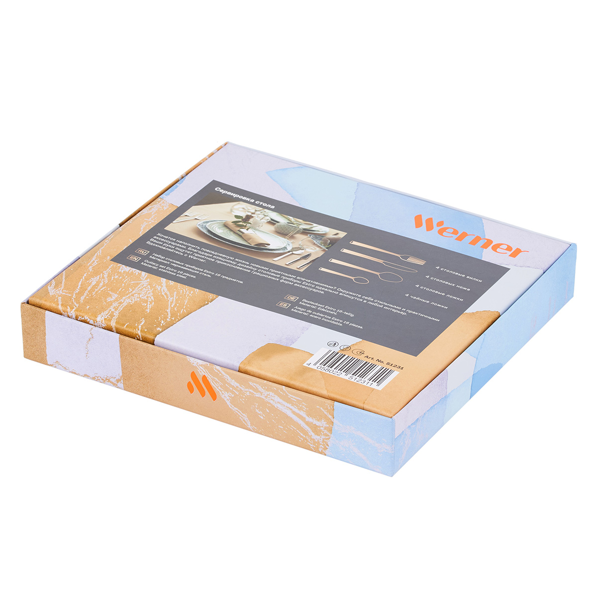 Набор столовых приборов Werner Estro 51231 16 пр фото