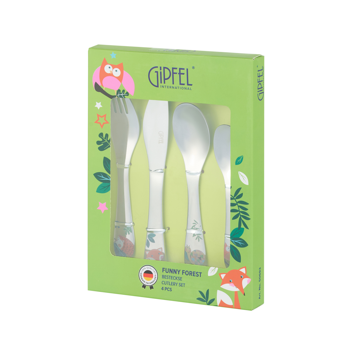 Набор столовых приборов Gipfel Funny Forest 50693 4 предмета фото