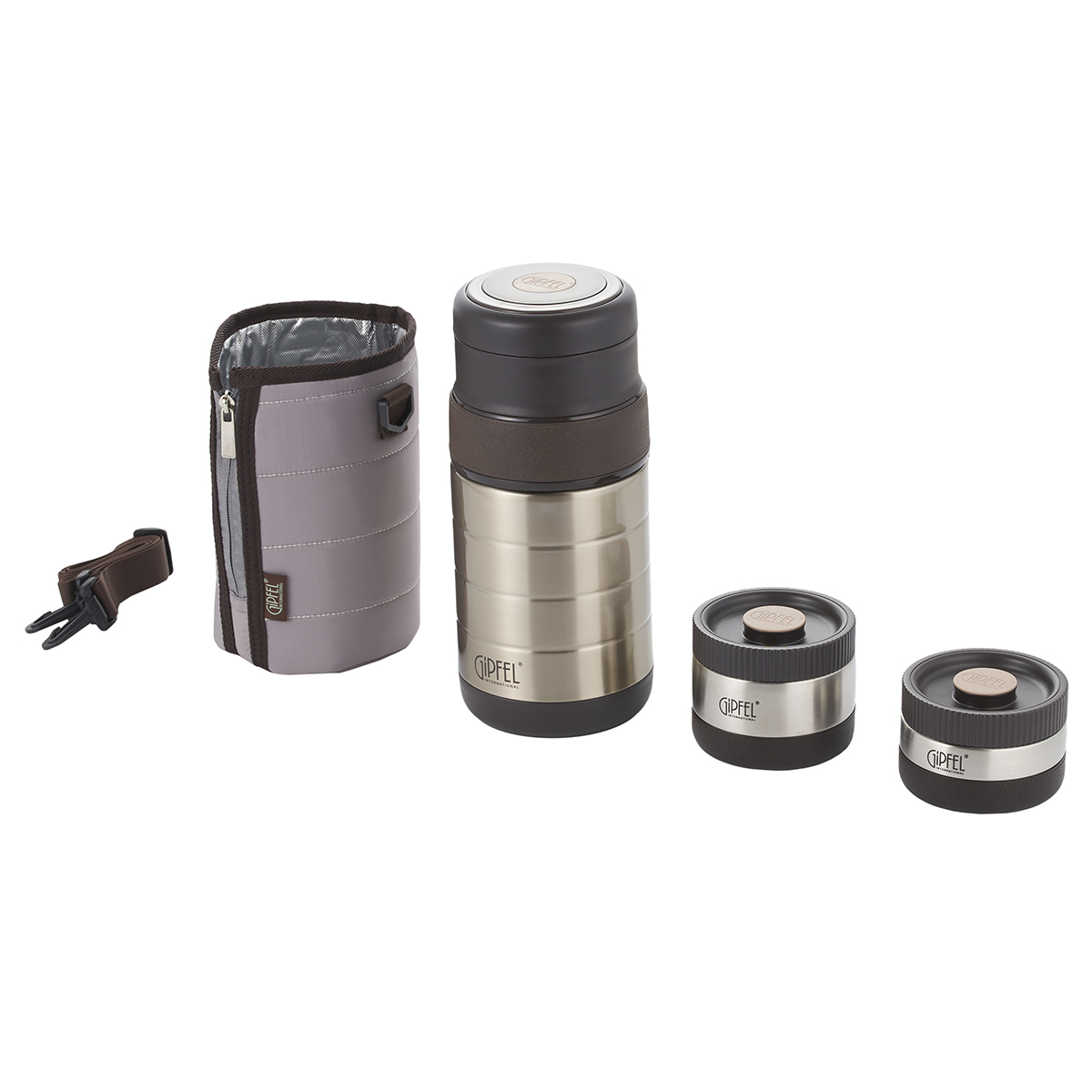 Набор контейнеров с вакуумным термосом Gipfel Kloss 8212 1 л фото
