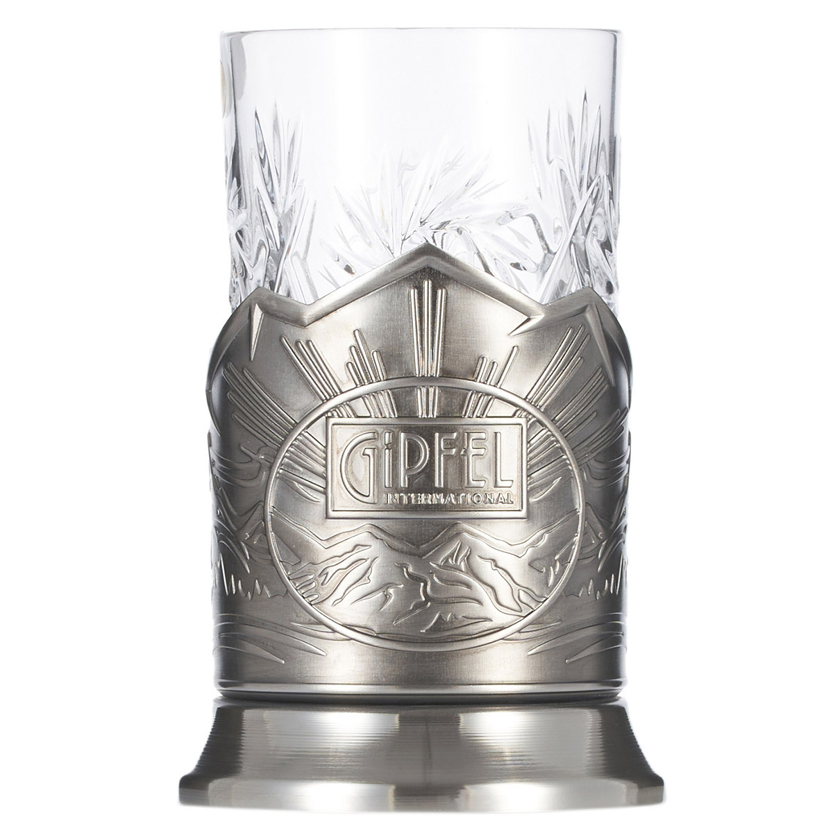 Подстаканник Gipfel 52563 с хрустальным стаканом 250 мл фото