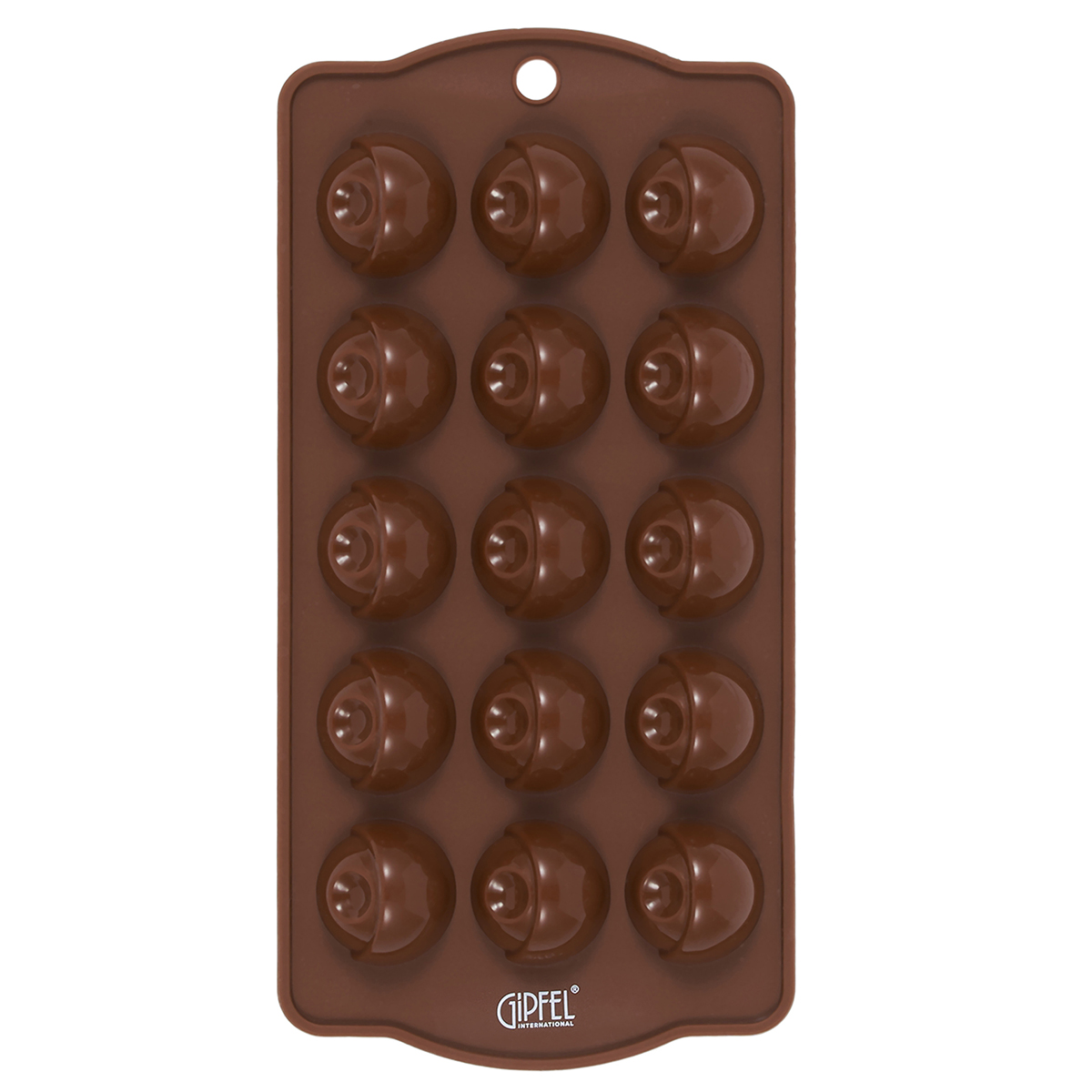 картинка 2131 GIPFEL Форма силиконовая для отливки шоколадных фигур, 21х10см. Цвет: коричневый от магазина Gipfel